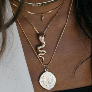 Child of Wild ~ Gold Cobra Necklace